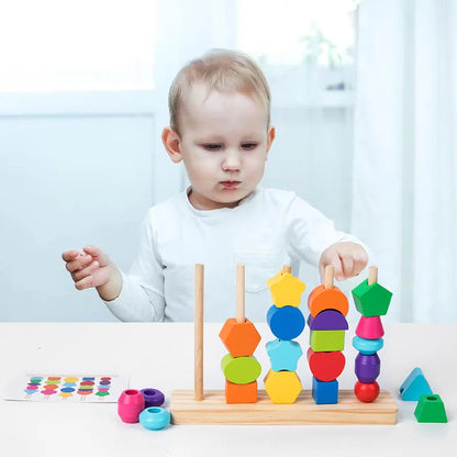 Montessori Wooden Beads Sequencing Set