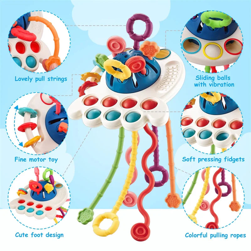 Silicone Pull Baby Toys