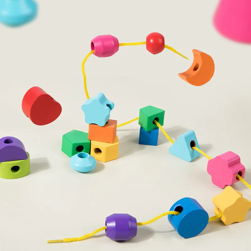 Montessori Wooden Beads Sequencing Set